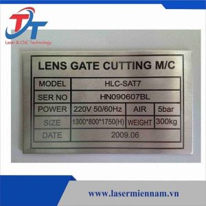 Khắc laser lên Inox