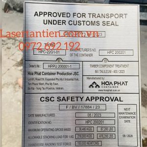 Địa chỉ gia công khắc laser kim loại giá rẻ uy tín tphcm