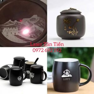 Khắc laser lên sứ